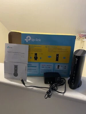 TP-Link TC-7610 DOCSIS 3.0 (8x4) Cable Modem. Max Download SpeedsUpTo343Mbps.NIB - Image 1 of 4