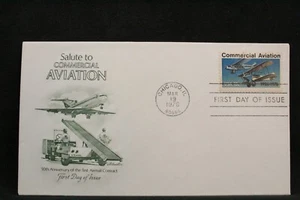 USPS FDC #1684 1976 13¢ Commercial Aviation ArtMaster ST789 - Picture 1 of 3