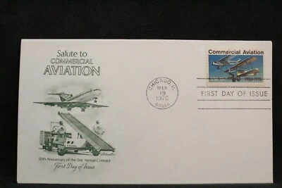 USPS FDC #1684 1976 13¢ Commercial Aviation ArtMaster ST789 - Image 1 of 3