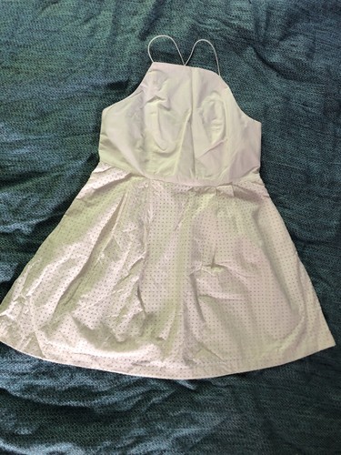 Mini abito Kate Spade sabato incrociato con spalline bianco taglia 10