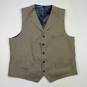 Chaleco Patrick James Para Hombre Grande Beige KS91W Rosa Lavado Costa Oeste Clásico - Imagen 1 de 9