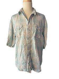 Le Jaunty Men’s 4XL Linen Shirt Sleeve Button Up Shirt.