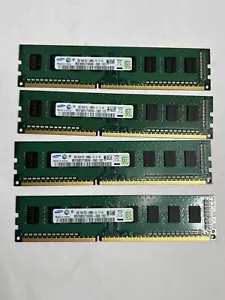 Lot of 8GB (4 x 2GB) Samsung DDR3 RAM PC3-12800U 1600MHz DIMM M378B5773DH0-CK0 - Picture 1 of 6