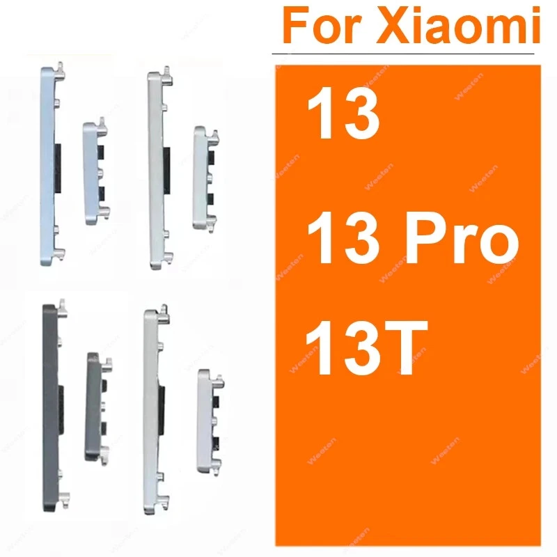 2 комплекта запасных частей для боковой кнопки громкости питания включения и выключения для Xiaomi 13 13T Pro - Изображение 1 из 1
