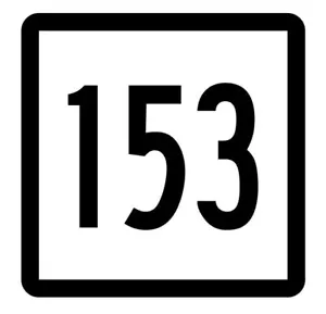 Connecticut State Highway 153 Sticker Decal R5165 Highway Route Sign - Picture 1 of 1