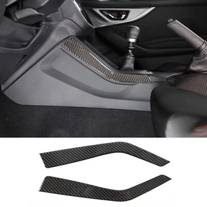 Carbon Fiber Gear Shift Knob Side Trim Sticker Set Fits Subaru WRX 2022-2023 - Foto 1 di 19