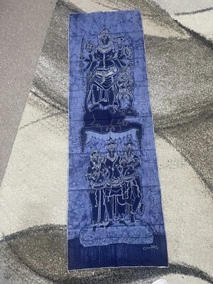 meenakshi kalyanam batik art  signed - Image 1 of 4