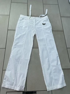 BNWOTS. MARKS & SPENCER. SIZE 18L. LADIES WHITE HIGH WAIST, WIDE LEG,  TROUSERS - Picture 1 of 12