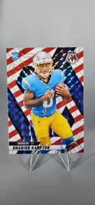 2025 Panini Mosaic Omarion Hampton Red White Stripe RC #335 - Picture 1 of 2