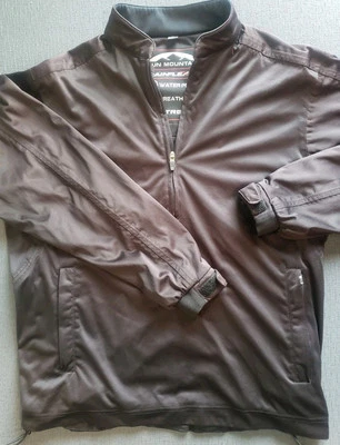 Chaqueta de golf Sun Mountain RainFlex LT 1/4 cremallera para hombre M negra impermeable elástica Foto 1 de 4