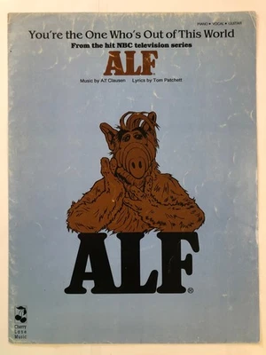 Rare ALF NBC-TV Sheet Music 1990 YOU'RE THE ONE WHO'S OUT OF THIS WORLD - Image 1 of 2