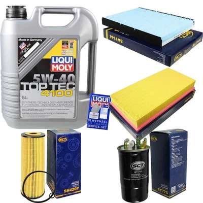 INSPEKTIONSKIT FILTER LIQUI MOLY ÖL 5L 5W-40 für VW Golf IV Variant 1J5 1.9 TDI - Bild 1 von 4