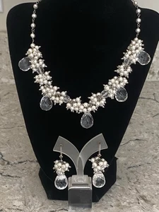 Ross Simons argento sterling cristallo quarzo e perle d'acqua dolce coltivate set - Foto 1 di 9