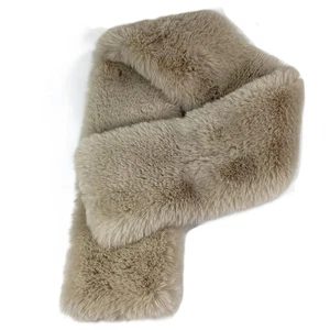White Label The White Company Nude Faux Fur Super Soft Scarf NWT - Picture 1 of 4