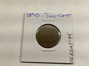 1870 Two Cent Piece US Copper Coin 062525 49 - Picture 1 of 4