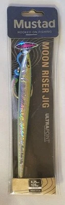 Mustad Moon Riser Fishing Lure Jig 120g Blue/Green-4.25oz Ocean Off Shore Fish - Image 1 of 4
