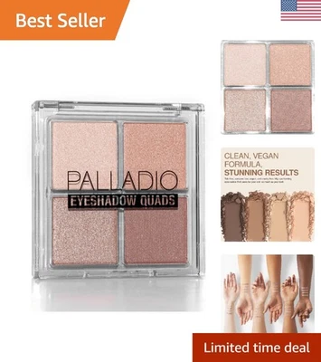 Talc-Free Eyeshadow Quad - Ballerina: Blendable Matte & Shimmer Palette - Image 1 of 4