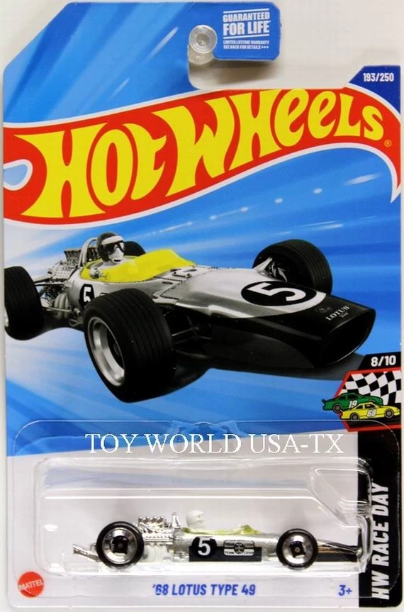 2025 Hot Wheels #193 HW Race Day '68 Lotus Type 49 Kroger Exclusive - Image 1 of 1