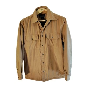 Weatherproof Mens Med Shacket Brown Lined Chore Workwear Lightweight Jacket - Picture 1 of 11