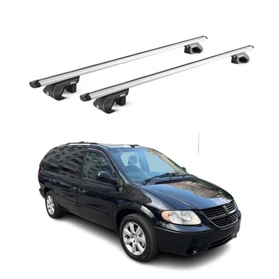 For Dodge Grand Caravan 01-07 OMAC USA G005868 Gray Raised Roof Rails Cross Bars Foto 1 de 4