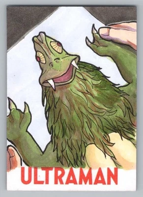Ultraman Series 4. Travis Lewis - Gammas Found In A Photo Sketch Card. RRParks - Image 1 of 2