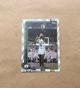 BILL RUSSELL ~~~ SEASON TIP OFF PARALLEL ~~~ 2025 topps flagship card #251 - Picture 1 of 2
