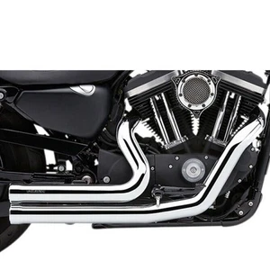 Harley XL 1200 C ABS Sportster Custom 2014-2020 Full exhaust COBRA Speedster ... - Picture 1 of 4