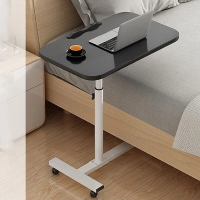Laptop Table Adjustable Height Over Bed Table Tray Shelf Mobility Aid w/ Wheels - Image 1 of 4