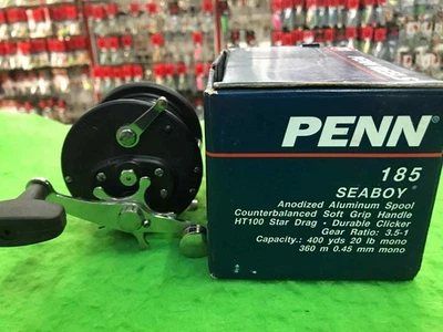Carrete de pesca Penn 185 SEABOY (hecho en EE. UU.) nuevo stock antiguo Foto 1 de 4