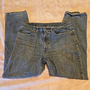 Jeans Levis 550 para hombre 34x32 azul denim pierna recta elásticos lavado medio - Imagen 1 de 12