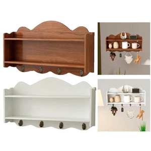 Wall Hanging Storage Shelf Multifunction Antique Shelf for Office Bedroom - Picture 1 of 14