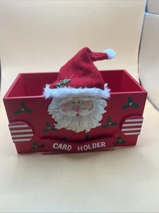 Christmas Card Holder Santa Holiday - Picture 1 of 4