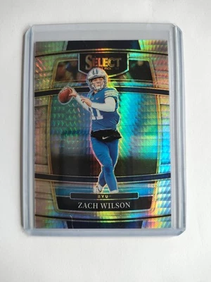 2022 PANINI SELECT DRAFT PICKS CONCOURSE HYPER PRIZM ZACH WILSON - Image 1 of 2