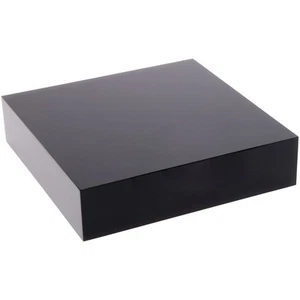 Plymor Black Polished Acrylic Square Display Block, 1" H x 4" W x 4" D - Picture 1 of 1