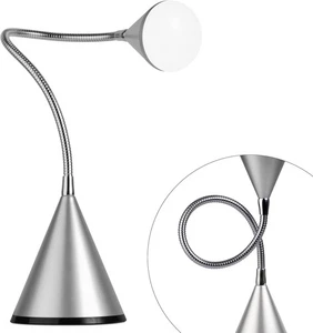 OttLite Cone LED Desk Lamp with Flexible Neck (Silver) - Lightweight & Silver - Picture 1 of 9