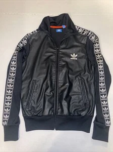 Adidas Originales Berlin Chaqueta de Pista M Moto Brillante Negro Firebird Bomber - Imagen 1 de 4