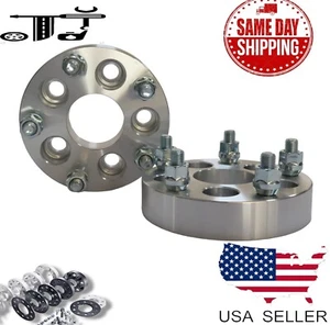 2PC 1.25" THICK 5x5(5x127) TO 5x4.5(5x115) WHEEL SPACER ADAPTER WITH 12x1.5 STUD - Picture 1 of 5