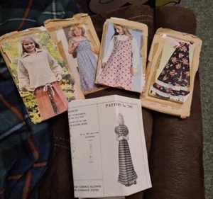 5 X Vintage Lillie London Sewing Patterns Childs Dresses And Womens Skirt Uncut - Picture 1 of 12