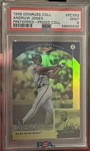 POP 1 PSA 9 ANDRUW JONES 1998 Donruss Collections Preferred Prized #PC563 PR /55 - Bild 1 von 2