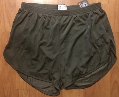 NUEVO CON ETIQUETAS Marine Corps USMC Ranger Pantees Silkies PT Pantalones Cortos para Correr Hombres XL Verde Ejército Foto 1 de 4