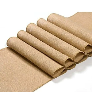 Natural Burlap Table Runner 5 Pack Rustic Farmhouse Fall Tablecloth 12x42 Inc... - Picture 1 of 5