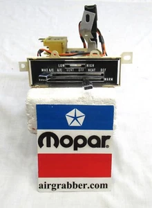 72 Charger Rallye Road Runner Satellite heater control housing for A/C no switch - Picture 1 of 12