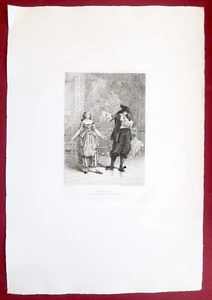 Eau-forte originale,Tartuffe, Lalauze, Cadart, XIXe - Bild 1 von 4