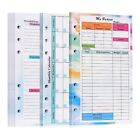 82 Sheets Monthly Weekly Planner epad 6 Hole For A6 Binder Cover Save A V5A2