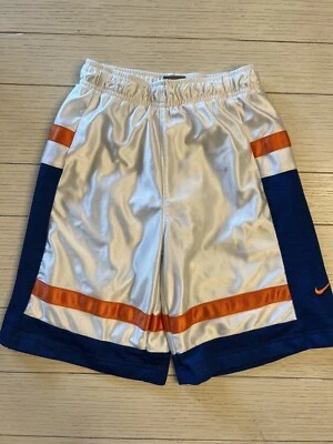 Nike Boys Size Small (8) Athletic Shorts Lined with Drawstring Blue White Orange - Image 1 of 3