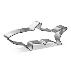 Shark 6'' Cookie Cutter Metal Ocean Beach Zoo Birthday Party - Picture 1 of 8