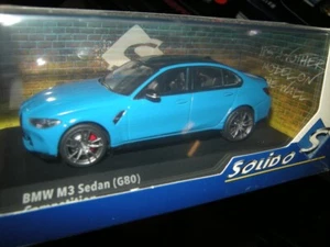 1:43 Solido BMW M3 Sedán G80 Competition Santorini azul/azul en embalaje original - Imagen 1 de 1