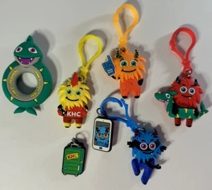 American Heart Association Kids Heart Challenge Keychains Lot Of 4 - Picture 1 of 5