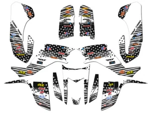 2003-2008 LTZ 400 MERICA Grey Senge Graphics Kit Compatible with Suzuki - Picture 1 of 7