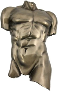Male Torso Wall Plaque Hanging Figure - Picture 1 of 3